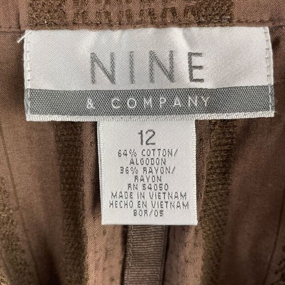 Nine & Company Brown Button Down Jacket Size 12 EUC - Picture 7 of 7